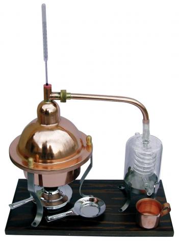 Distilator din cupru, cu termometru, capacitate 1L