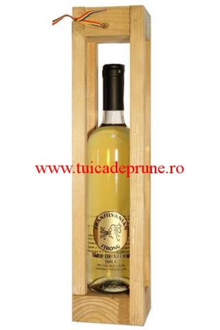 Palinca Sticla 750 ml in Cutie de Lemn