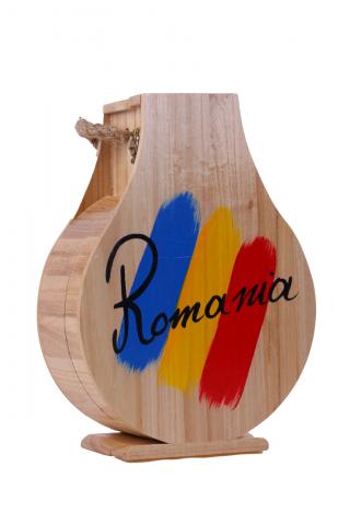 Tuica la Plosca in Cutie Lemn 1A
